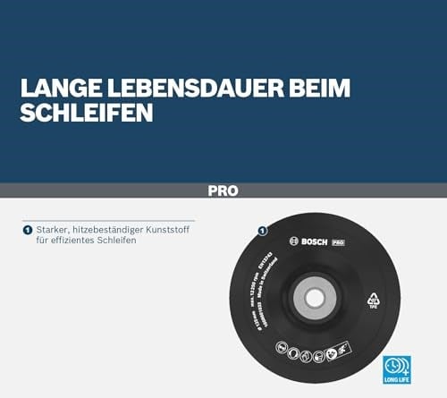 Bosch Professional Zımpara diski 125 mm, 1 adet