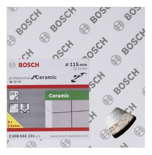 Bosch Standard Seri Seramik İçin, 9+1 Elmas Kesme Diski Set 115 mm - Bedenler: 115 mm, 125 mm
