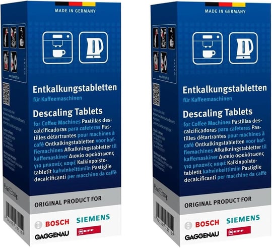 Bosch Tassimo Siemens Gaggenau Neff kahve makinesi için kireç çözücü tabletler