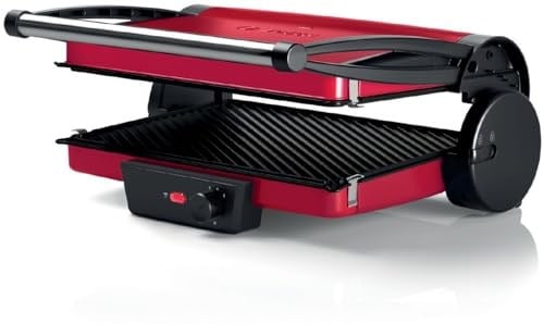 Bosch TCG4104 kontak ızgara TCG4104, Siyah, Kırmızı, Dikdörtgen, Döner, 328 x 238 mm, Alüminyum, CE, VDE