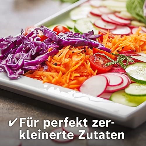 Bosch VeggieLove MUZ5VL1 aksesuar seti, 5 dilim içeren sürekli şnitzler (kesme tornalama diski, törpüleme diski, orta ince rende diski, Asya sebzeleri ve rösti için), çok renkli