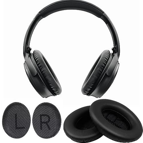 Bose QuietComfort 35 (QC35) ve Quiet Comfort 35 II (QC35 ii) Kulaklıklar için Yedek Kulak Pedleri, Yedek Kulak Pedleri Yastıkları Bellek Gürültü Yalıtımlı Kulaklık Kılıfları Köpük Yumuşak Deri