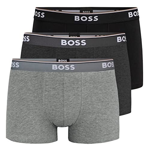 BOSS Erkek Trunk, 3lü paket Power, -061 Siyah/Antrasit / Gri, M