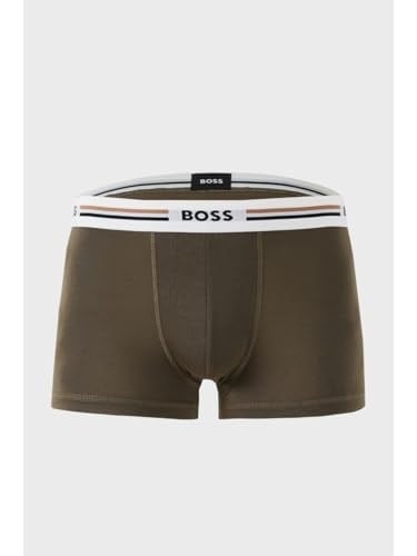 BOSS Logolu Elastik Bel Bantlı Pamuklu 3Lü Paket Boxer, 50531684