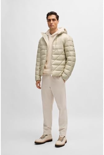 Boss Logolu Regular Fit Su İtici Kapüşonlu Şişme Mont Erkek MONT 50524648 131