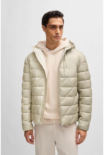 Boss Logolu Regular Fit Su İtici Kapüşonlu Şişme Mont Erkek MONT 50524648 131