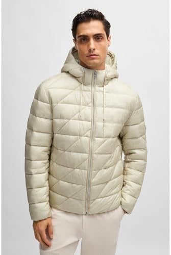 Boss Logolu Regular Fit Su İtici Kapüşonlu Şişme Mont Erkek MONT 50524648 131