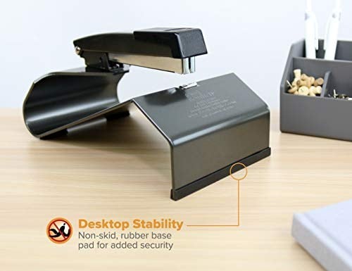 Bostitch Office No-Jam zımba makinesi, 20 yaprak, kolay ciltleme, siyah (B440SB), Saddle Stapler