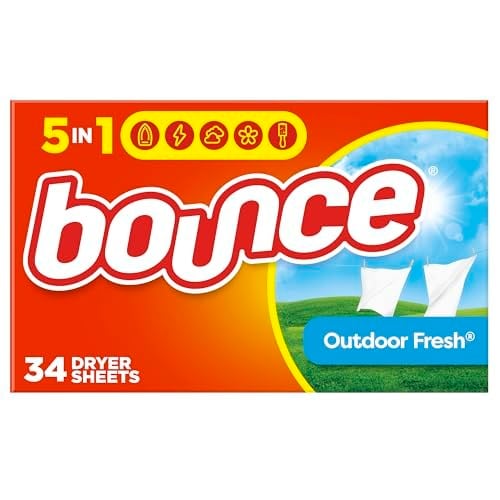 Bounce Kumaş Yumuşatıcı Kurutma Levhaları, Açık Taze Koku, 34 Adet