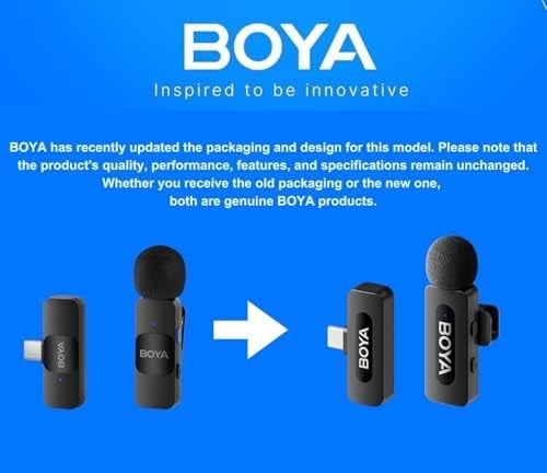 BOYA BY-V20 Android Uyumlu İkili Kablosuz Mikrofon Type-C