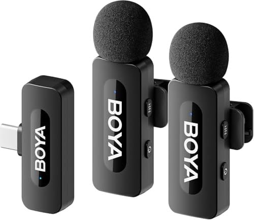 BOYA BY-V20 Android Uyumlu İkili Kablosuz Mikrofon Type-C