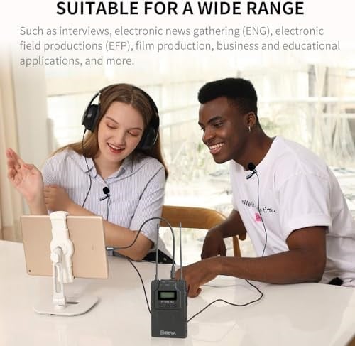 Boya BY-WM8 Pro-K2 UHF Çift Kanallı Kablosuz Mikrofon Sistemi - Seçenekler: K2, Kit-1, K4