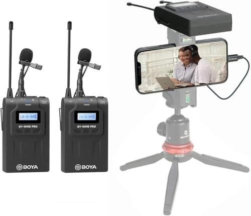 Boya BY-WM8 Pro-K2 UHF Çift Kanallı Kablosuz Mikrofon Sistemi - Seçenekler: K2, Kit-1, K4