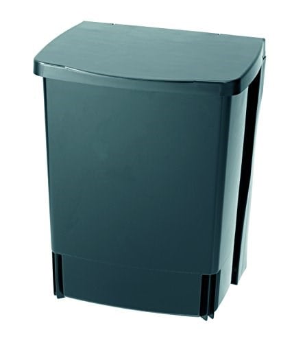 Brabantia 395246 Gömme Çöp Kutusu, 10 Litre Siyah