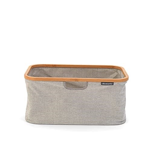 Brabantia Çamaşır Sepeti, Bambu, 40 L, Gri