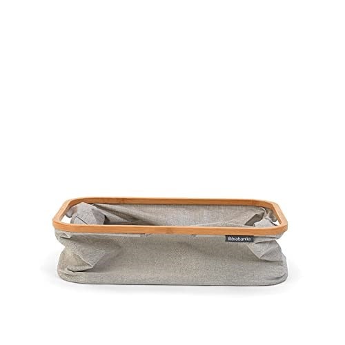 Brabantia Çamaşır Sepeti, Bambu, 40 L, Gri