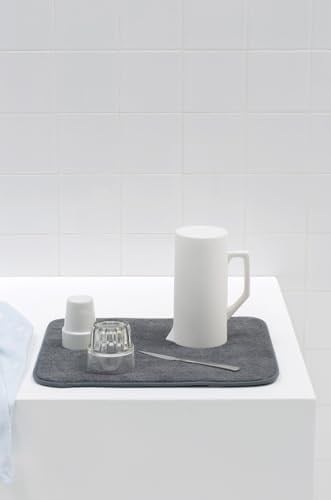 Brabantia mikrofiber kuru mat, koyu gri, 47 x 40 x 1 cm