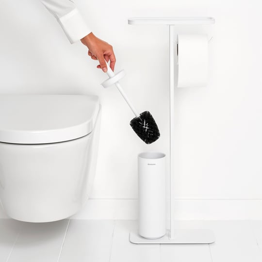 Brabantia Mindset Fresh White Standlı Organizer/Tuvalet Kağıdı Tutucusu ve Tuvalet Fırçası (BRA 303883)
