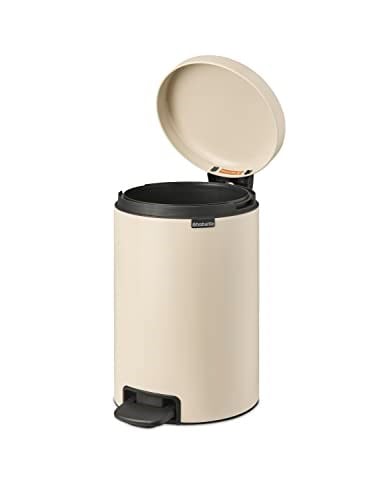 Brabantia - NewIcon pedallı çöp kovası 12 l – mutfak veya yatak odası için orta çöp kutusu – yumuşak kapanan kapak – kolay p - Seçenekler: 3 L, 3 Liter, 5 L, 5 Litre, 12 L, 12 Liter, 20 L, 20 litre...