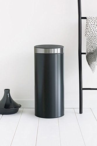 Brabantia Touch Bin New çıkarılabilir plastik parça, mat siyah/mat çelik, 30 l - Seçenekler: 1.4 LT, 10 L + 23 L, 10 and 23 Litre, 30 L, 30 liters...