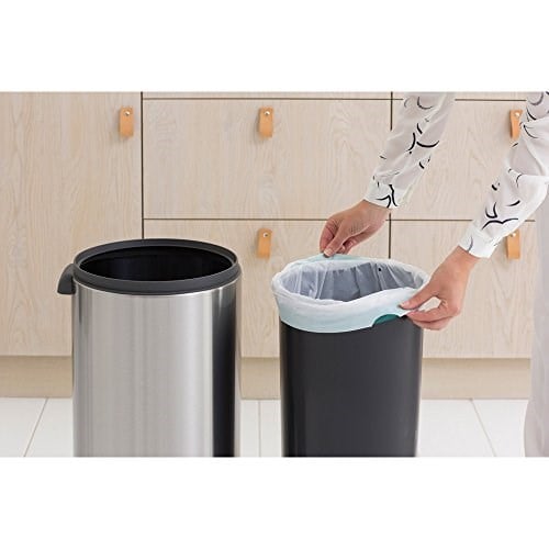 Brabantia Touch Bin New çıkarılabilir plastik parça, mat siyah/mat çelik, 30 l - Seçenekler: 1.4 LT, 10 L + 23 L, 10 and 23 Litre, 30 L, 30 liters...