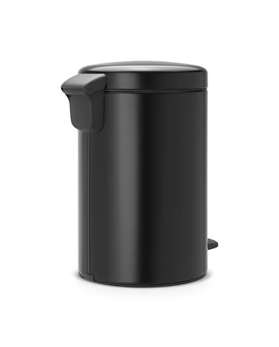 Brabantia Tret Çöp Kovası, İç Kovalı, Plastik, Çelik, plastik, mat siyah, 12 Liter - Seçenekler: 3 L, 3 Liter, 5 L, 5 Litre, 12 L, 12 Liter, 20 L, 20 litre...