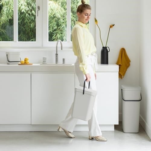 Brabantia Waste Bin Sort & Go 16 L Çöp kutusu, gray
