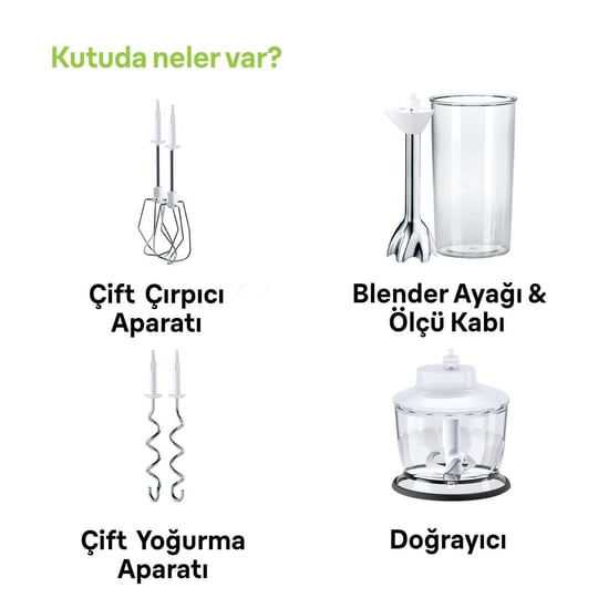 Braun Hm5137wh El Mikseri̇