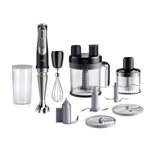 Braun MultiQuick 9 MQ 9195XLI 2L El Blenderi 1200W Siyah, Paslanmaz Çelik
