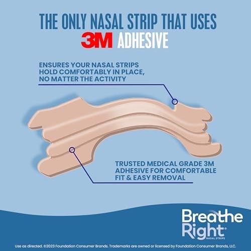Breathe Right Nasenpflaster, büyük, ten rengi, 1 Pack (30 strips)
