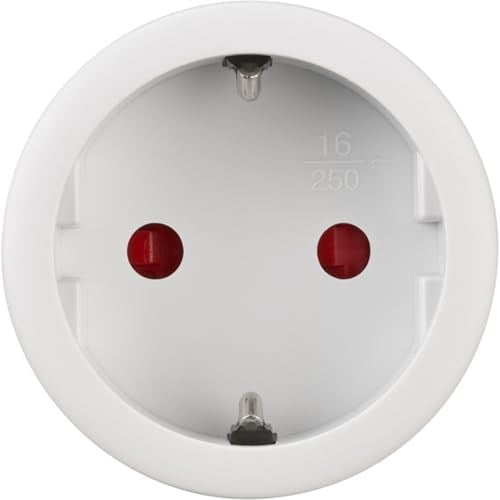 Brennenstuhl Comfort-Line Mini 3+1 kablosuz priz seti, 3lü uzaktan kumanda seti (iç mekan, el vericisi ve yüksek temas koruması) beyaz