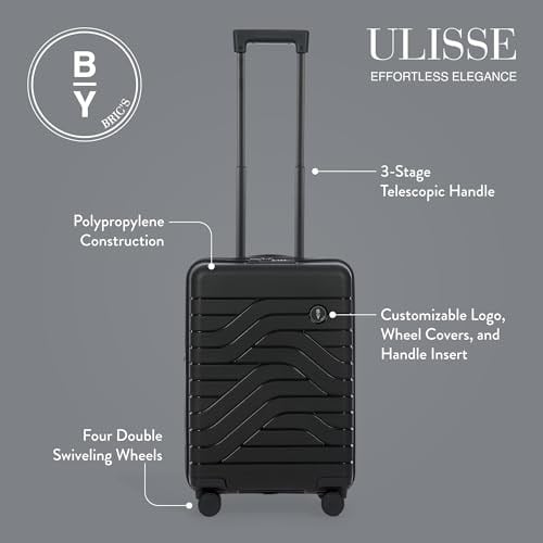 Brics Genişletilebilir Sert Kabin Arabası B Y, siyah, 21 Inch, Modern