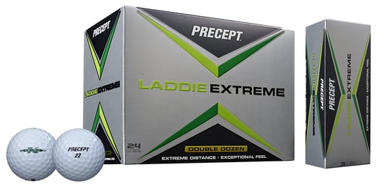 Bridgestone Golf Precept Laddie Extreme Golf Topları, 24lü Paket, Beyaz, 2017
