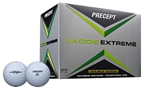 Bridgestone Golf Precept Laddie Extreme Golf Topları, 24lü Paket, Beyaz, 2017