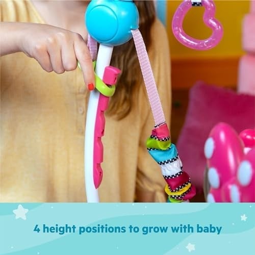 Bright Starts Disney Baby Minnie Mouse PeekABoo Işıklı ve Melodili Aktivite Hoppalası, 6 Aylık ve Üzeri, 11 kga kadar