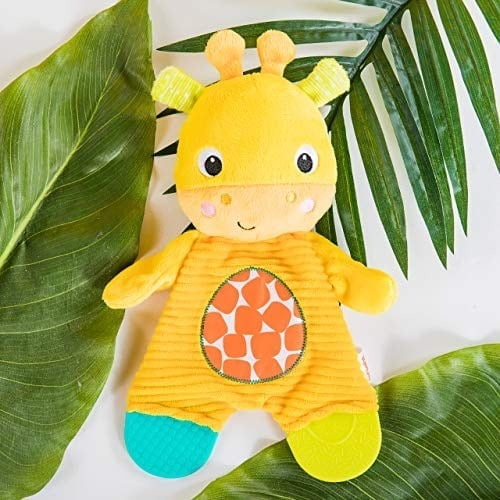 Bright Starts Snuggle & Teethe Yeni Doğanlar için Zürafa Peluş Diş Kaşıyıcı Oyuncak