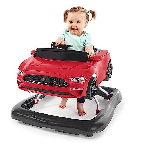 Bright Starts Ways to Play 4ü 1 arada Walker - Ford Mustang, Kırmızı, 6 Aylık +, Kırmızı
