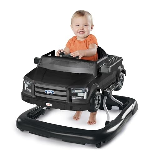 Bright Starts Ways to Play Yürüteç - Ford F-150, Akik Siyahı, 4ü 1 Arada Yürüteç 6 Aylık ve Üzeri