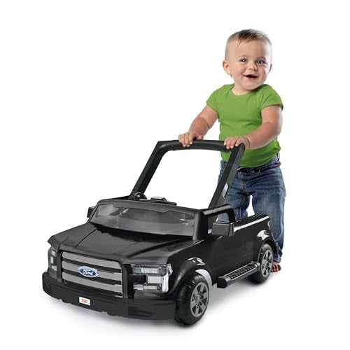 Bright Starts Ways to Play Yürüteç - Ford F-150, Akik Siyahı, 4ü 1 Arada Yürüteç 6 Aylık ve Üzeri