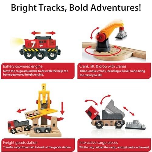 Brio Delüks Kargo Tren Yolu Seti-33097