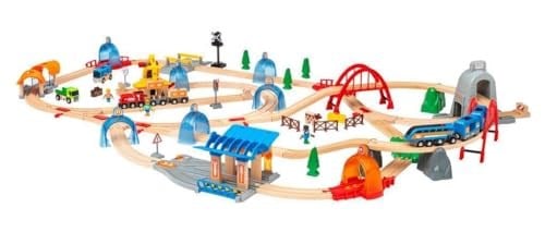 BRIO World 33977 Smart Tech Sound Deluxe Seti - Kapsamlı Komple Sette Kayıt Fonksiyonlu Etkileşimli Loco, Depolama Kutuları ile birlikte - 3 yıldan itibaren tavsiye edilir