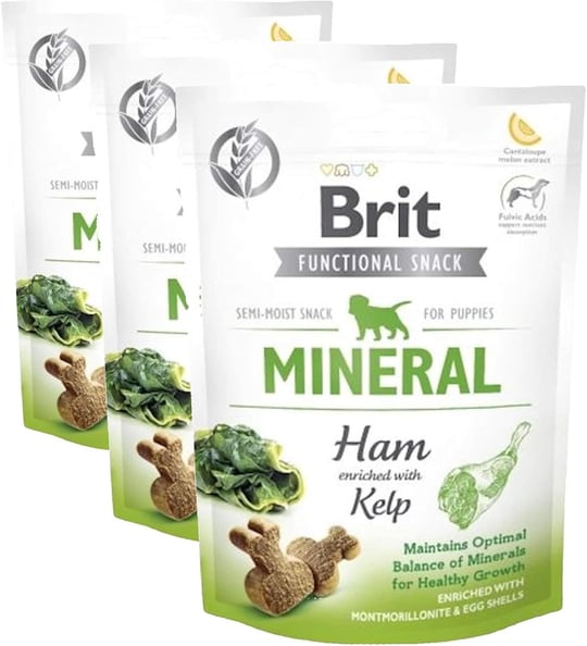 Brit Care Functional Snack Sağlıklı Büyümeyi Desteklemek İçin, Tahılsız, Jambon Ve Yosunlu, Fonksiyonel Yavru Köpek Ödülü, 150 g