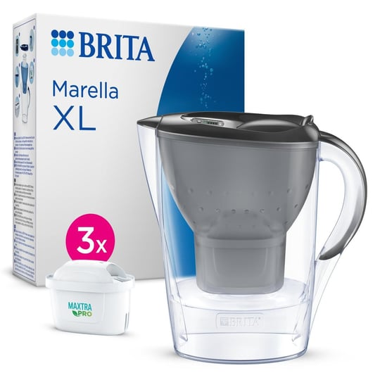 Brita BRITA Marella XL 3x Maxtra Pro All-In-1 Filtreli Su Arıtma Sürahisi - Grafit, 3,5 Lt