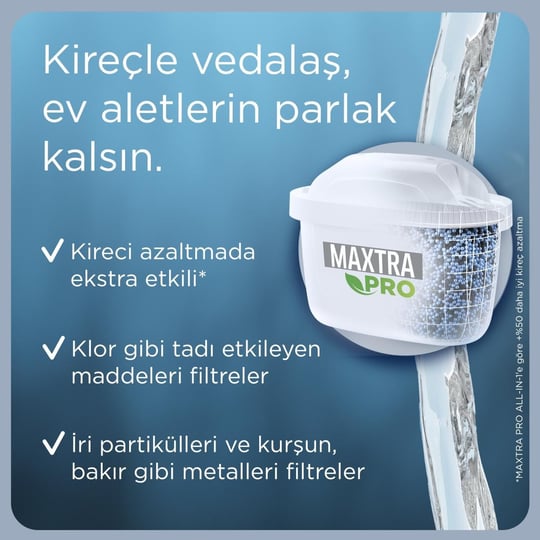 Brita BRITA Maxtra Pro Kireç Uzmanı Yedek Su Arıtma Filtresi, 2’li
