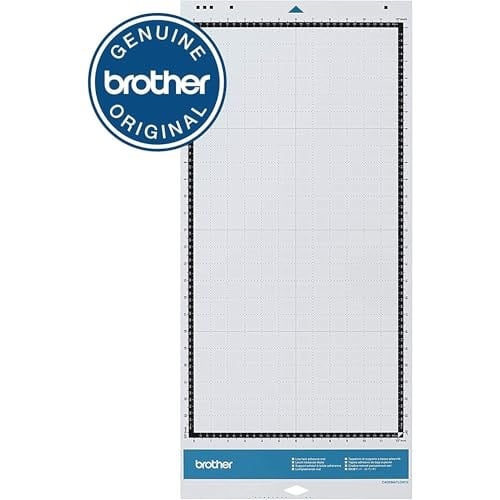 Brother ScanNCut DX Mat CADXMATLOW24, Büyük 30,48 cm x 60,96 cm İnce ve Hassas Malzemeler için Düşük Yapışkanlı Yapıştırıcı, Brother Kesm - Seçenekler: 30,48 cm x 60,96 cm Düşük Tack, 30,48 cm x 60...