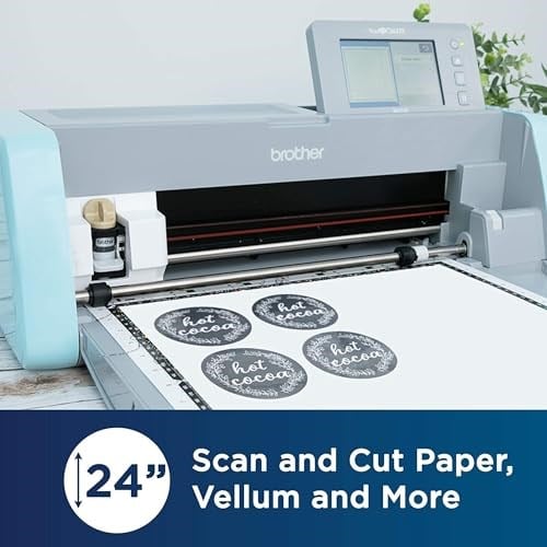 Brother ScanNCut DX Mat CADXMATLOW24, Büyük 30,48 cm x 60,96 cm İnce ve Hassas Malzemeler için Düşük Yapışkanlı Yapıştırıcı, Brother Kesm - Seçenekler: 30,48 cm x 60,96 cm Düşük Tack, 30,48 cm x 60...