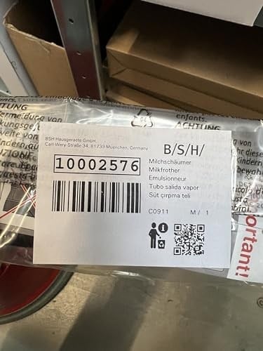 BSH Siemens 10002576 süt köpürtücü, iç parça, EQ3 kahve makineleri için