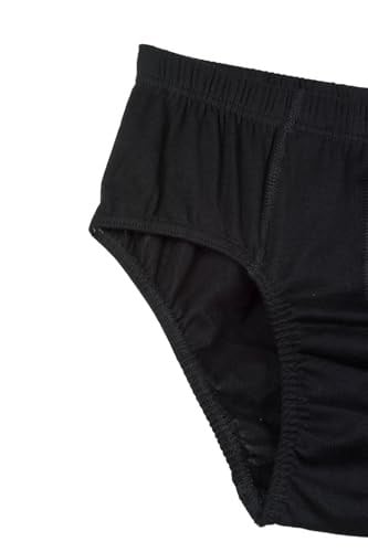 BSM 5li Erkek%100 Pamuklu Yumuşak Nefes Alabilen Ribana Külot (3XL, Siyah)