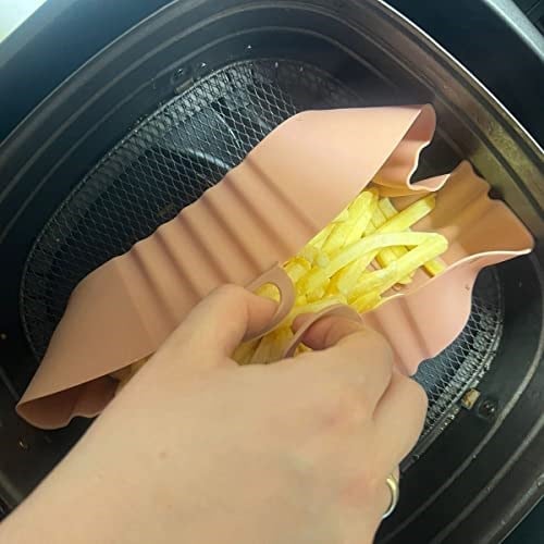 BUFFER® Renkli Isıya Dayanıklı Yıkanılabilir Silikon Fırın Ve Airfryer Kare Model Pişirme Matı 20 Cm (gri)