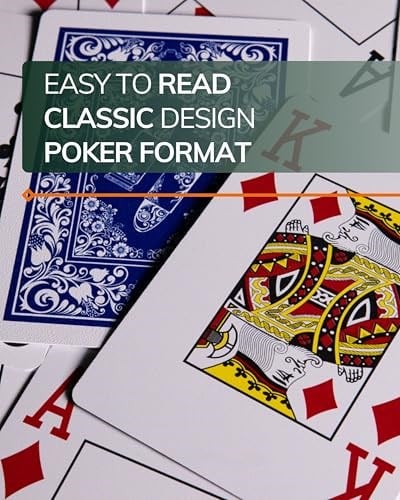 Bullets Playing Cards, 2 x 54 plastik poker kartı, ikili paket, 2 köşe işareti, jumbo endeksi, su geçirmez, oyun kartları